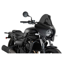 Carica l'immagine nel visualizzatore di Gallery, PUIG CUPOLINO SEMICARENATO TOURING MIRAGE KAWASAKI ELIMINATOR 500 SE 24-25 FUME SCURO-21946F