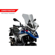 Carica l'immagine nel visualizzatore di Gallery, PUIG CUPOLINO TOURING PLUS SENZA RADAR PER BMW R1300 GS OPTION 719 TRAMONTANA 23-25 FUME CHIARO