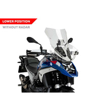 Carica l'immagine nel visualizzatore di Gallery, PUIG CUPOLINO TOURING PLUS SENZA RADAR PER BMW R1300 GS TRIPLE BLACK 23-25 TRASPARENTE