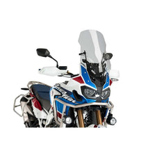 Carica l'immagine nel visualizzatore di Gallery, PUIG CUPOLINO TOURING REGOLABILE E M.E.M. HONDA CRF1000L AFRICA TWIN ADVENTURE SPORTS 18-19 FUME CHIARO