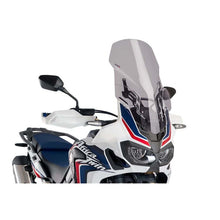 Carica l'immagine nel visualizzatore di Gallery, PUIG CUPOLINO TOURING REGOLABILE HONDA AFRICA TWIN ADVENTURE SPORTS 18-19 FUME CHIARO