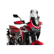 Carica l'immagine nel visualizzatore di Gallery, PUIG CUPOLINO TOURING-VISIERA PER HONDA CRF1100L AFRICA TWIN 20-23 FUME CHIARO