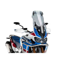 Carica l'immagine nel visualizzatore di Gallery, PUIG CUPOLINO TOURING-VISIERA-SUPPORTO HONDA AFRICA TWIN ADVENTURE SPORTS 18-19 FUME CHIARO