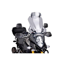 Carica l'immagine nel visualizzatore di Gallery, PUIG CUPOLINO TOURING-VISIERA SUZUKI DL1000XT V-STROM 17-19 FUME CHIARO