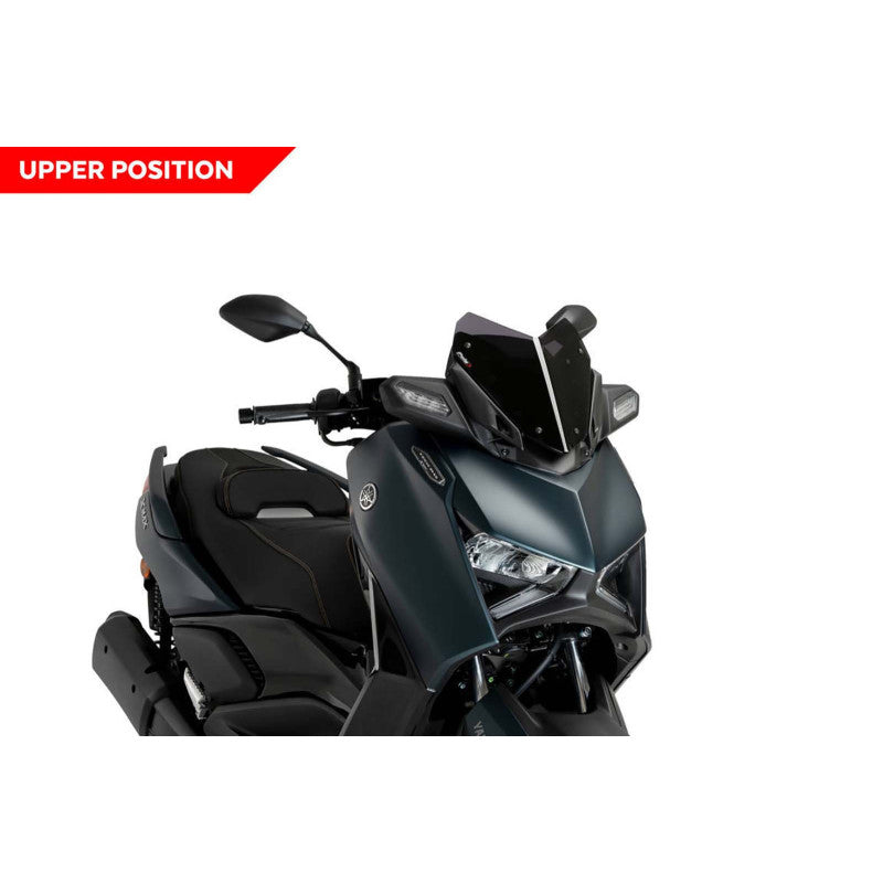 PUIG CUPOLINO V-TECH LINE SPORT PER YAMAHA X-MAX 125 MAX TECH 2025 FUME CHIARO - FUME SCURO