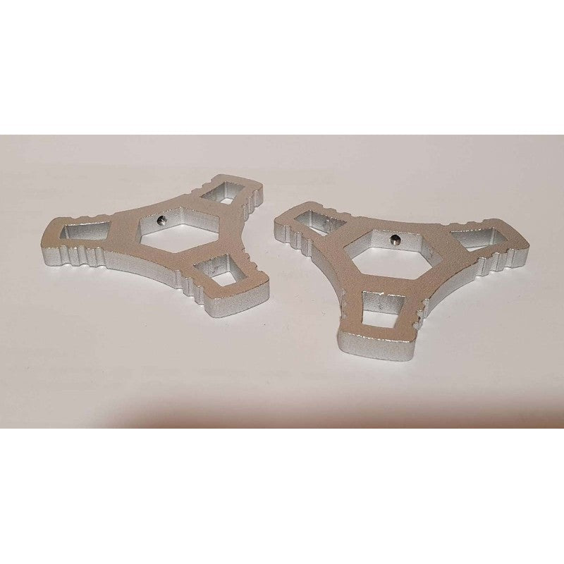 PUIG GHIERE DI REGOLAZIONE PRECARICO FORCELLA SUZUKI GSX-R750 06-07 SILVER-OFFERTA