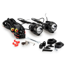 Carica l'immagine nel visualizzatore di Gallery, PUIG KIT FENDINEBBIA 3.0 OMOLOGATO REGOLABILE SU TUBO DI DIAMETRO 25MM NERO