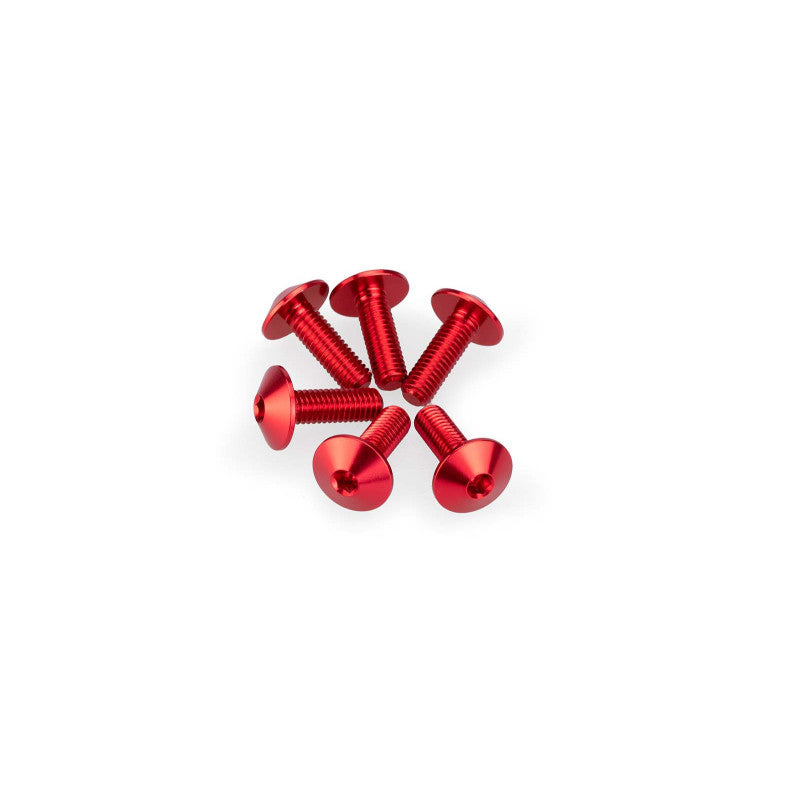 PUIG KIT VITI ANODIZZATE M5 PER CUPOLINI COLORE ROSSO 
