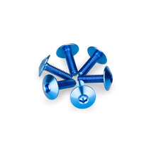 Carica l'immagine nel visualizzatore di Gallery, PUIG KIT VITI ANODIZZATE M6 PER CUPOLINI COLORE BLU 