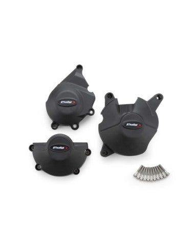 PUIG PROTEZIONE CARTER MOTORE TRACK PER CAMPIONATO HONDA CBR600 RR 24-25 NERO