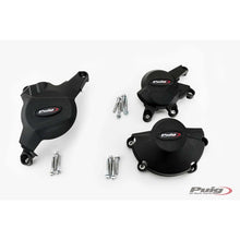 Carica l'immagine nel visualizzatore di Gallery, PUIG PROTEZIONE CARTER MOTORE TRACK PER CAMPIONATO HONDA CBR600RR 13-16 NERO