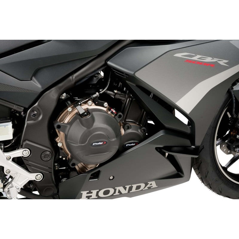 PUIG PROTEZIONE CARTER MOTORE TRACK PER CAMPIONATO HONDA NX500 24-25 NERO