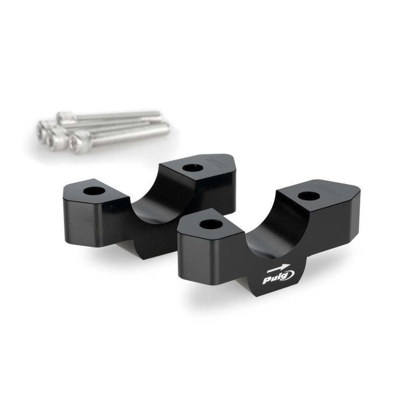 PUIG RISERS PER MANUBRI BMW R1300 GS TRIPLE BLACK 23-25 NERO-COD.21878N
