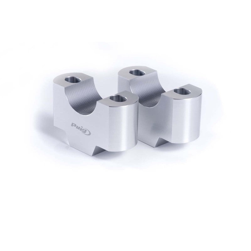 PUIG RISERS PER MANUBRI HONDA CL 500 23-25 SILVER-3672P