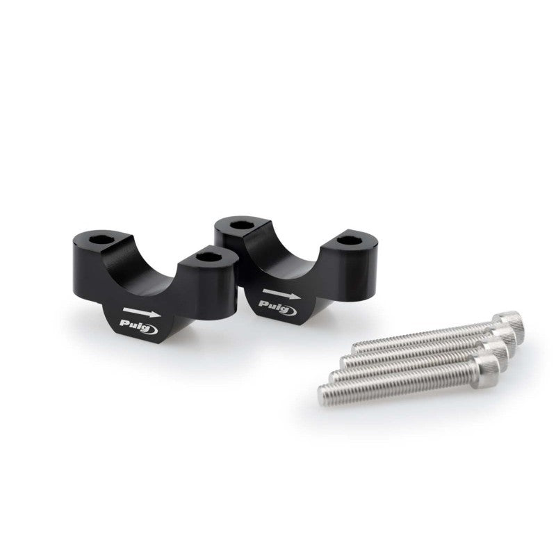 PUIG RISERS PER MANUBRI PER BMW R1200 GS RALLYE 17-18 NERO-20308N