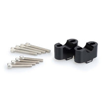 Carica l'immagine nel visualizzatore di Gallery, PUIG RISERS PER MANUBRI YAMAHA TRACER 700 GT 2020 NERO-3672N