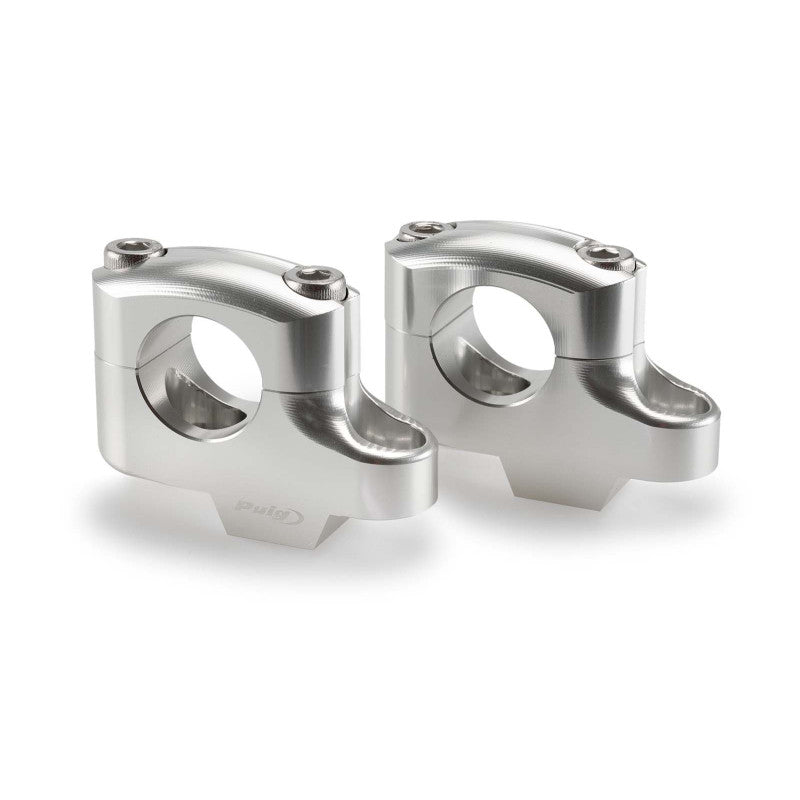 PUIG RISERS PULLBACK PER MANUBRI TRIUMPH SCRAMBLER 1200 X 24-25 SILVER-21751P
