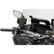 Carica l'immagine nel visualizzatore di Gallery, PUIG SUPPORTO PER IL TAPPO SERBATOIO FLUIDO FRENO PER FISSAGGIO COVER CELLULARE PER YAMAHA T-MAX NERO