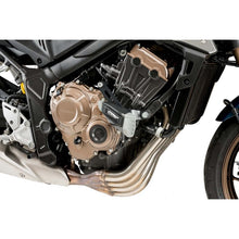 Carica l'immagine nel visualizzatore di Gallery, PUIG TAMPONI PARATELAIO MOD. PRO 2.0 PER HONDA CB650F 14-16 NERO