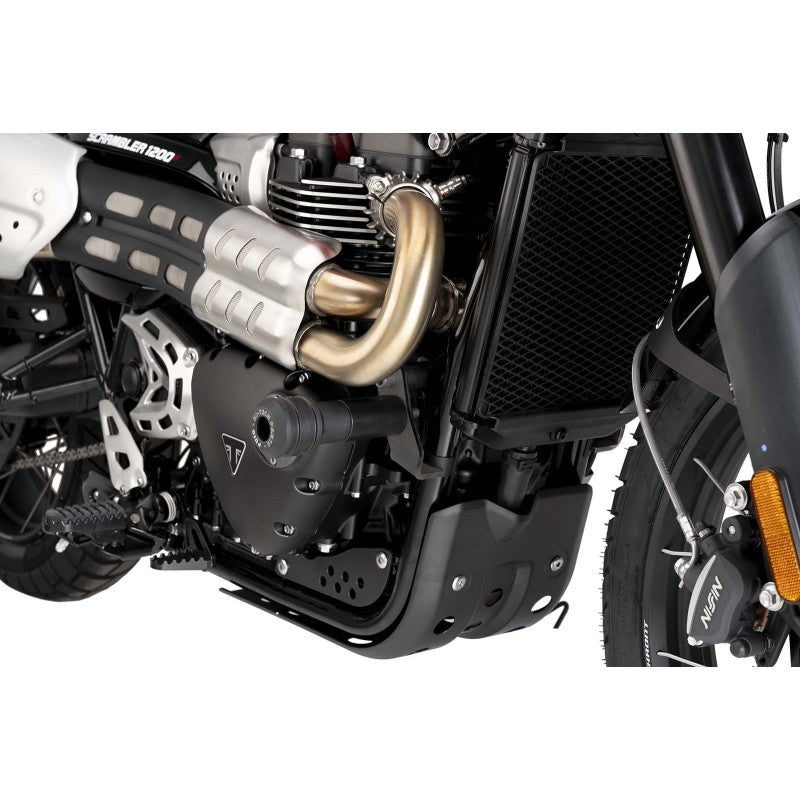 PUIG TAMPONI PARATELAIO MOD. VINTAGE 2.0 TRIUMPH SCRAMBLER 1200 X 24-25 NERO