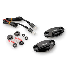 Carica l'immagine nel visualizzatore di Gallery, PUIG TAPPO FORO SPECCHIETTO CON FRECCE TAB KAWASAKI ZX-10R 21-25 NERO