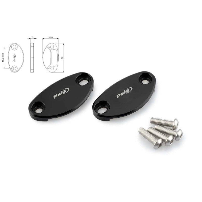 PUIG TAPPO FORO SPECCHIETTO PER KAWASAKI ZX-10R 16-18 NERO