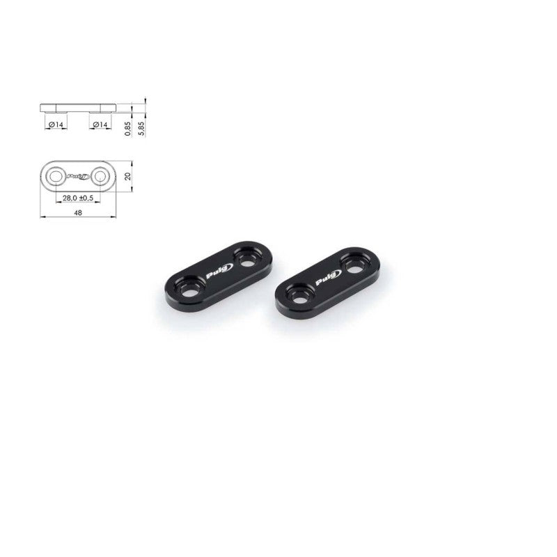 PUIG TAPPO FORO SPECCHIETTO YAMAHA YZF-R1 09-14 NERO