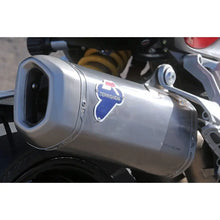 Carica l'immagine nel visualizzatore di Gallery, Termignoni KIT COMPLETO MULTI 1200 /SIL.TIT-COLL.INOX/ - 96480701A-96480702A — scarico montato sulla moto, vista 1