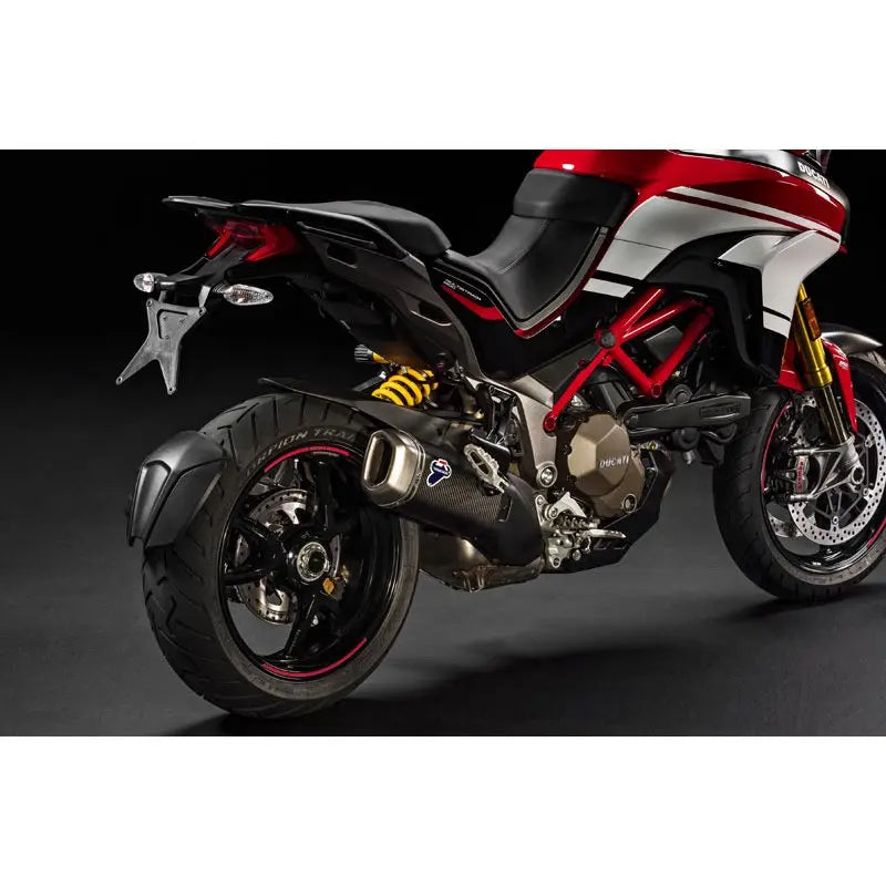 Termignoni SILENZIATORE MULTISTRADA 1200 CORTO - 96480711A-96480713A — scarico montato sulla moto, vista 2
