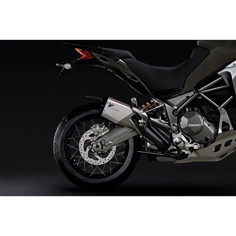 Termignoni SIL. MULTI 1200 enduro 16-19 SIL. TIT/950 17-18 - 96480941A — scarico montato sulla moto, vista 1