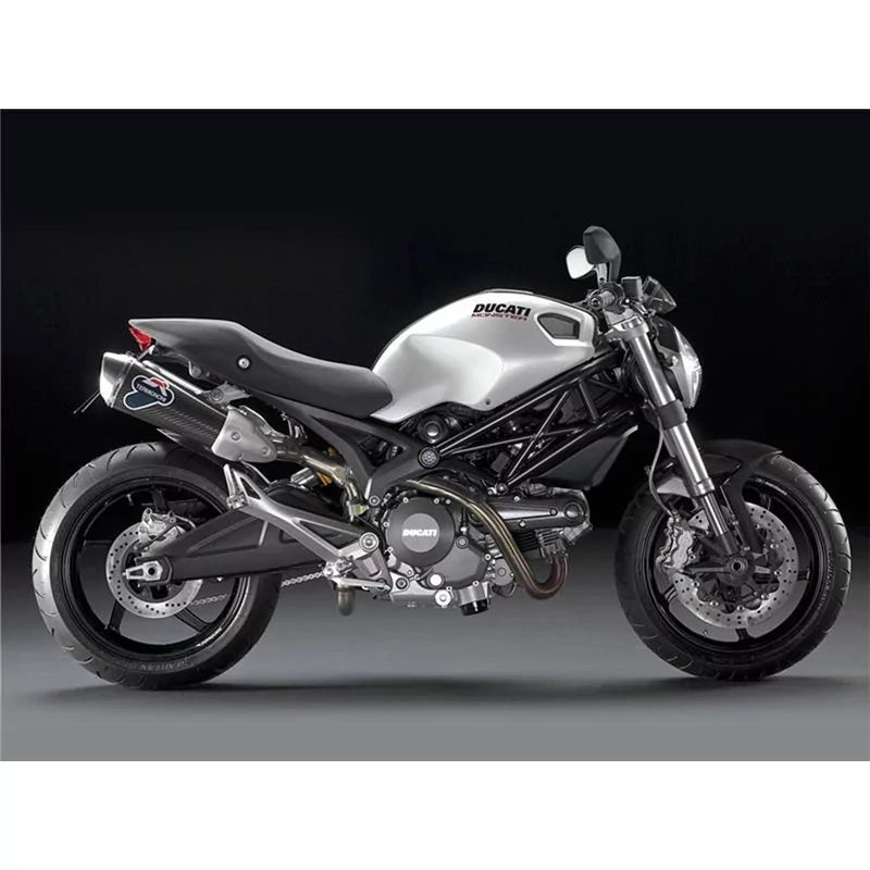 Termignoni CP SIL RACING CARB M696-796-1100 (D101) - 96027509B — scarico montato sulla moto, vista 1