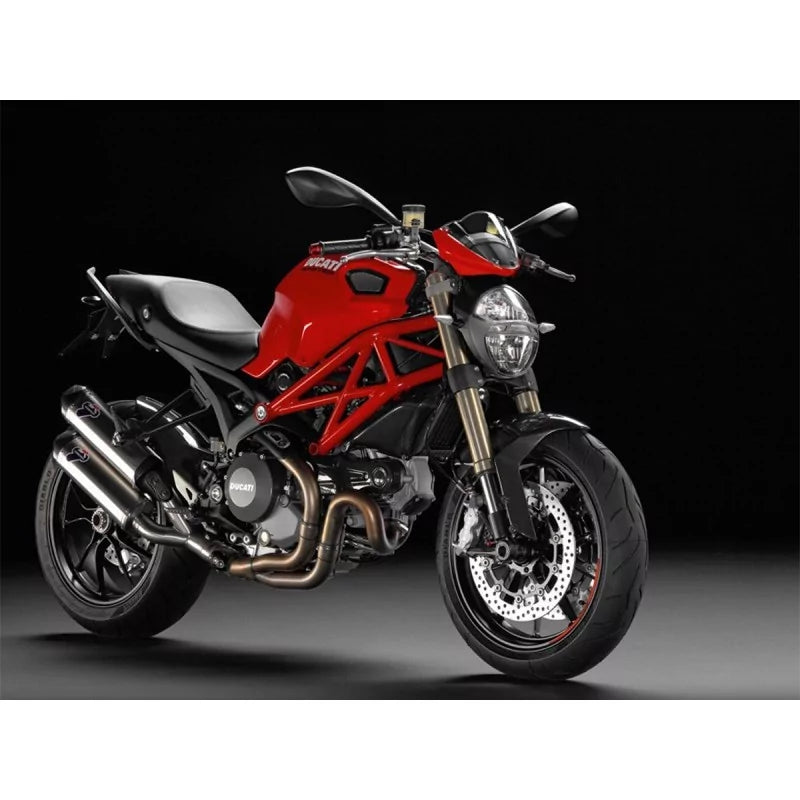 Termignoni SILENZIATORI MONSTER 1100 EVO - 96450111B — scarico montato sulla moto, vista 1