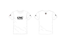 Carica l'immagine nel visualizzatore di Gallery, T-shirt bianca CNC Racing